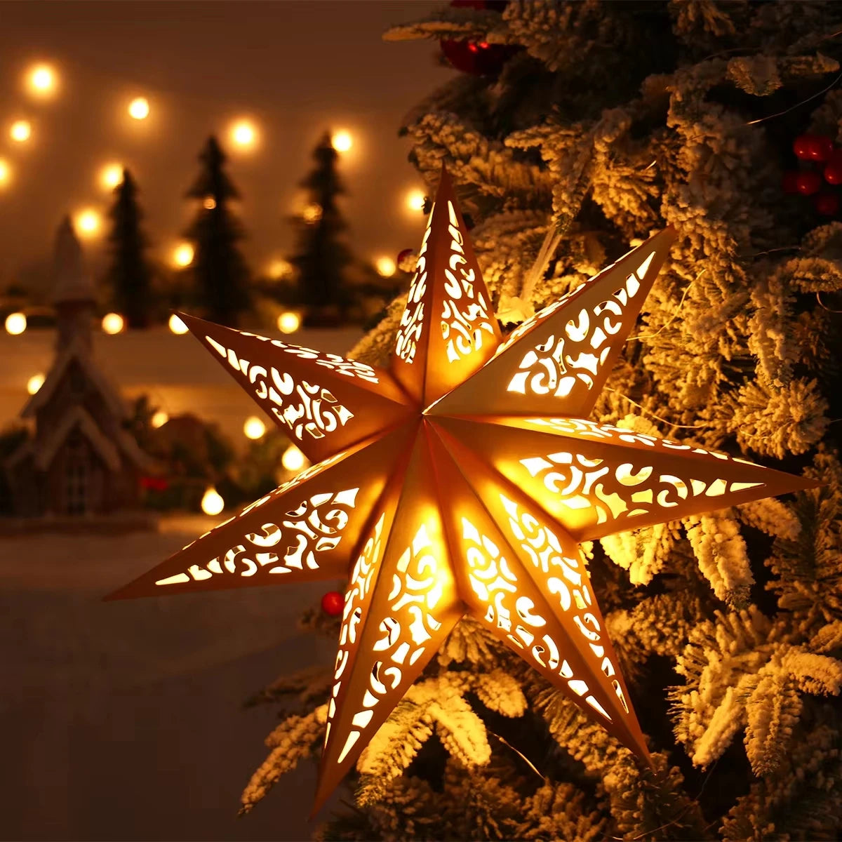 Star Hanging Pendant Christmas Decoration