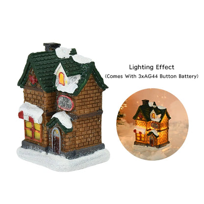 Christmas LED Light Wooden House