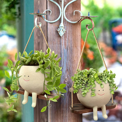 Cartoon Swing Flowerpot