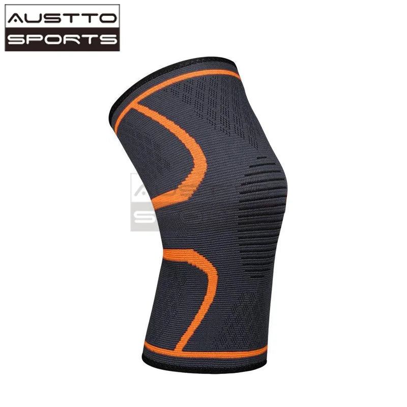 Austto 1PC Knee Guard Knee Support Braces Compression Protection Sleeves for Running Basketball Squats Fitness Workouts