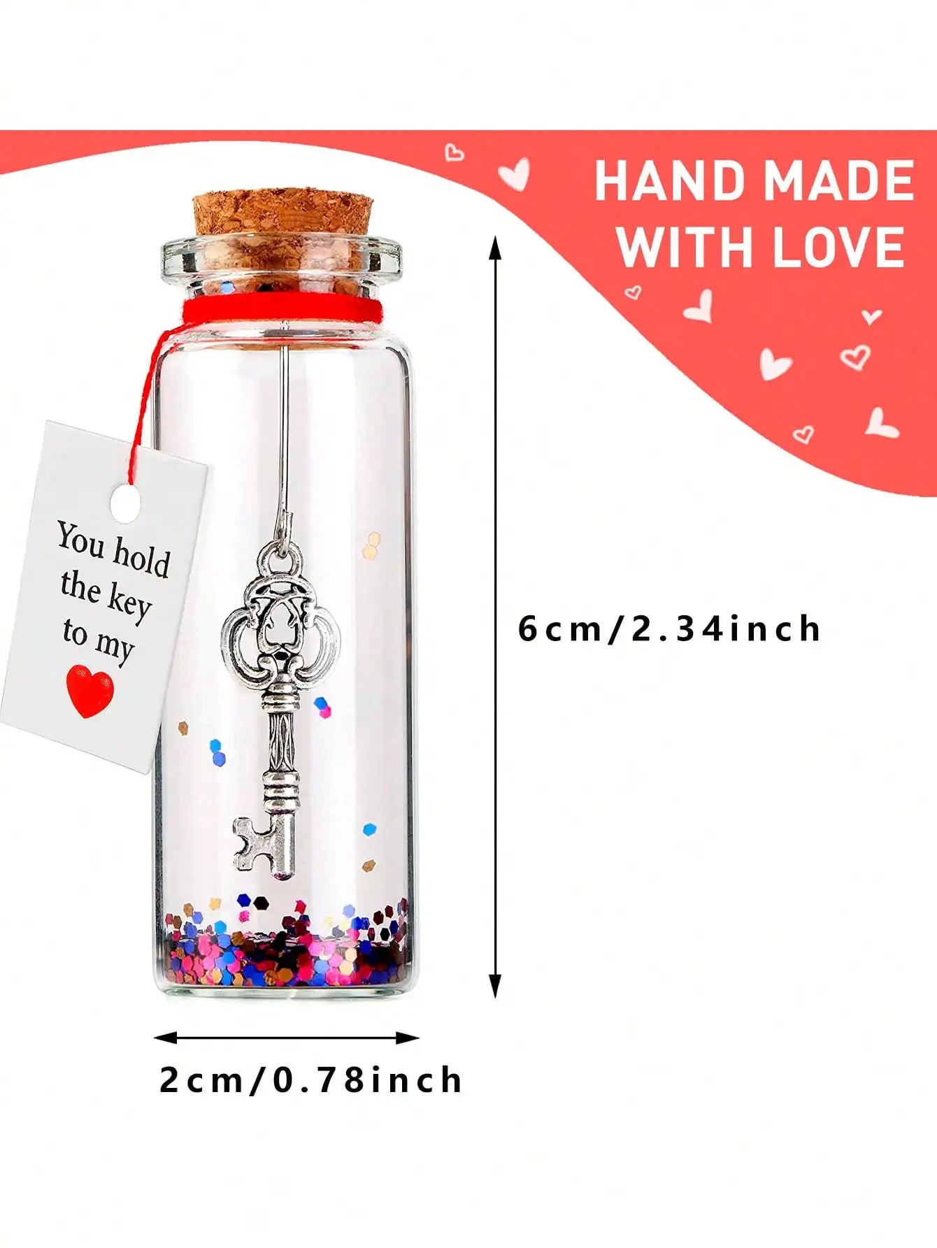 1pc Wishing Bottle Decorative Bottle Love Anniversary Wedding Mother's Day Valentines Day Gift For Mother For Her For Him