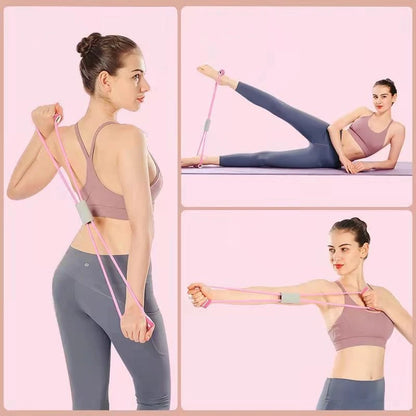 Resistance Bands with Foam Sport At Home Yoga Fitness Accessories Rubber Pull Rope Training and Exercise Gym Equipment for Women