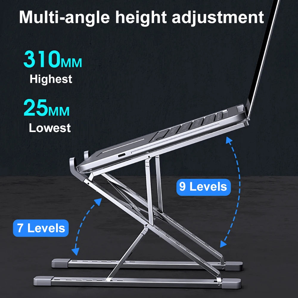 CMASO NEW N8 Adjustable Laptop Stand Aluminum for Macbook Tablet Notebook Stand Table Cooling Pad Foldable Laptop Holder