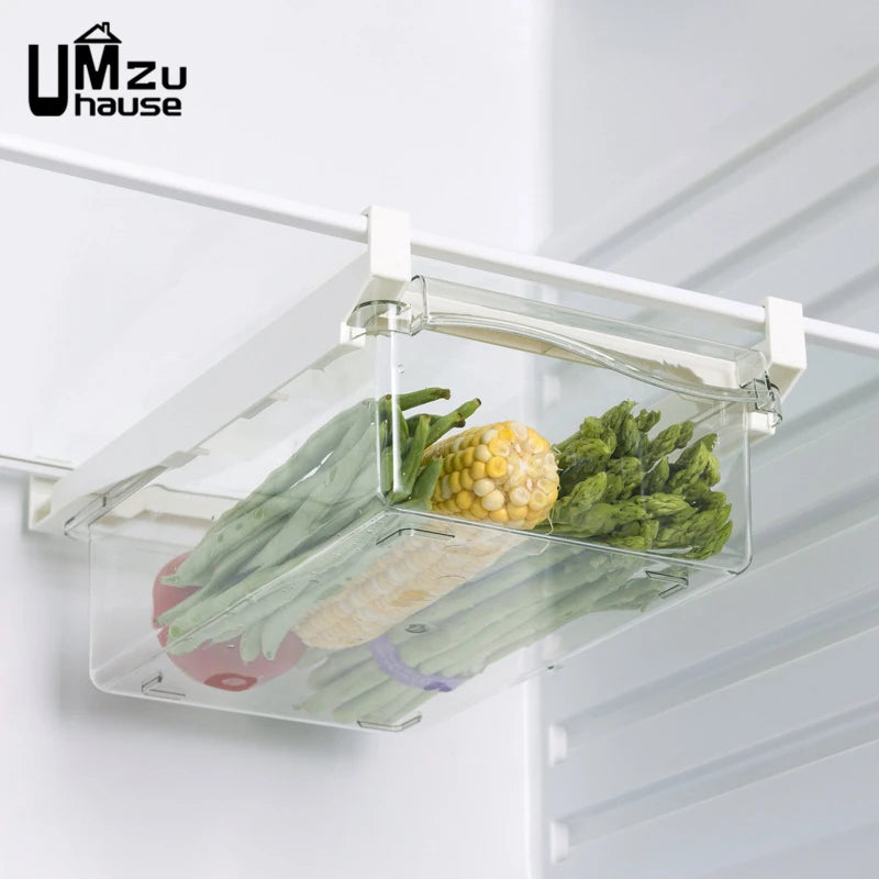 Sliding Tray Fridge Shelf Kitchen Organiser