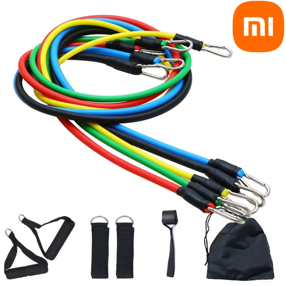 Xiaomi 11pcs/Set Pull Rope, Resistance Bands, Portable Fitness Equipment, Ankle Strap, Chest Expander, Elastic Exercise Band