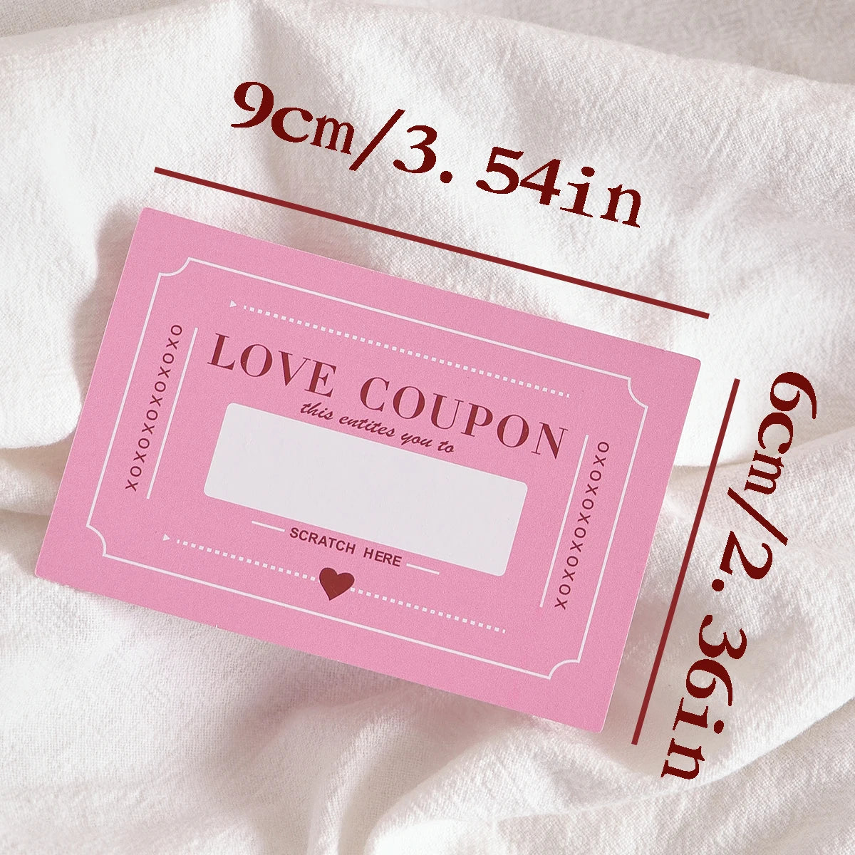 Scratch-Off Love Coupons, 10 Pieces, DIY Valentine's Day Love Coupons, Creative Birthday Gifts for Boyfriends