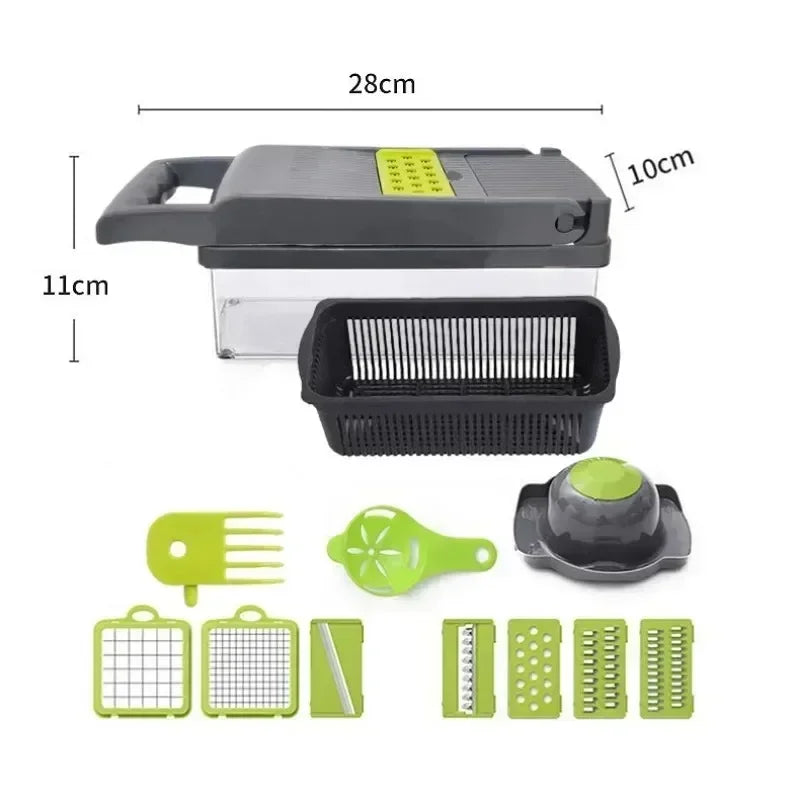 16 in 1 Multifunctional Vegetable Chopper, Slicer, Shredder