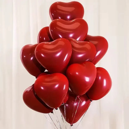 Valentines - 50/10pcs Red Heart Balloons