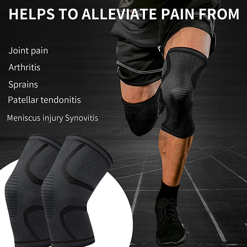 Austto 1PC Knee Guard Knee Support Braces Compression Protection Sleeves for Running Basketball Squats Fitness Workouts