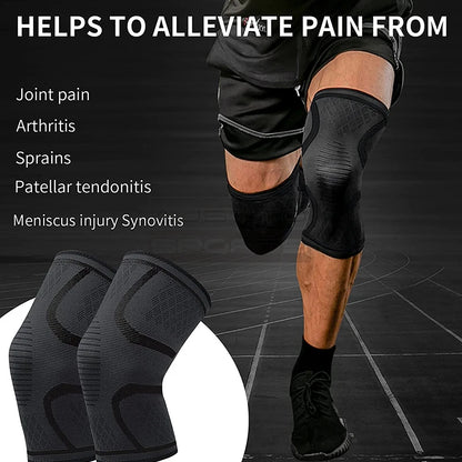 Austto 1PC Knee Guard Knee Support Braces Compression Protection Sleeves for Running Basketball Squats Fitness Workouts