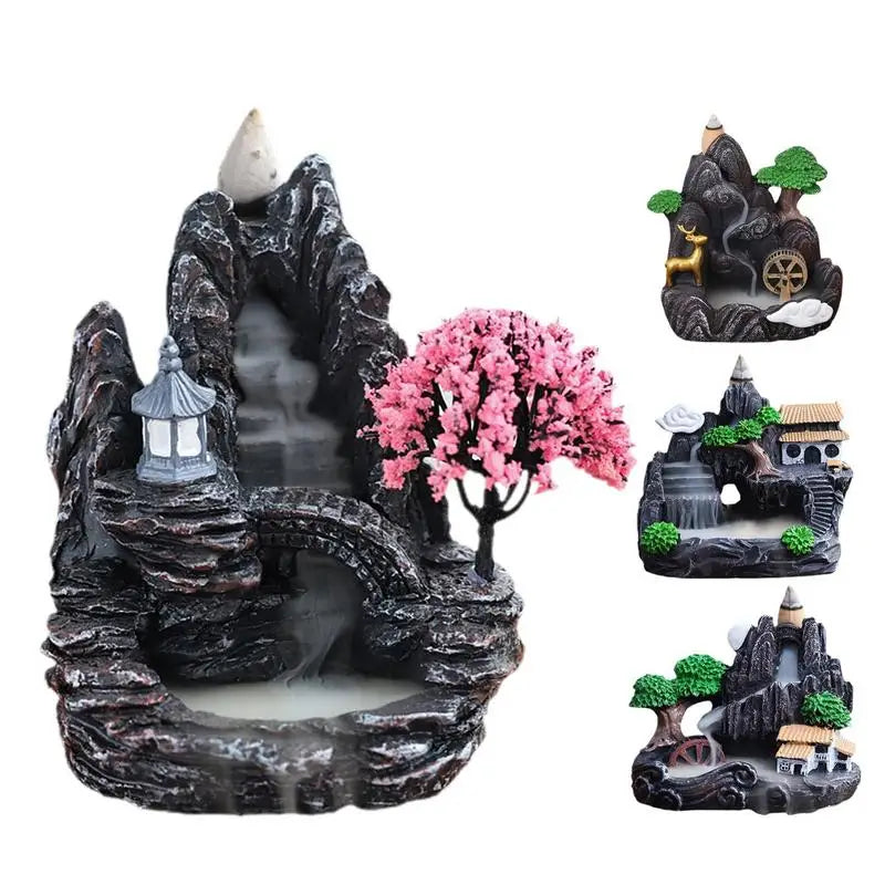 Backflow Waterfall Home Incense Burner