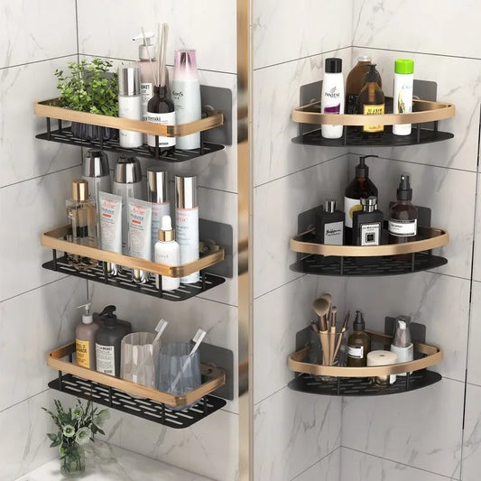 Luxury Bathroom Shelves (No Drilling)