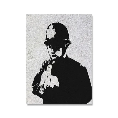 Banksy Graffiti Artwork Canvas Painting Prints Wall Art Pictures Girl with Red Balloon Black White Posters Nordic Home Decor