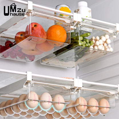 Sliding Tray Fridge Shelf Kitchen Organiser