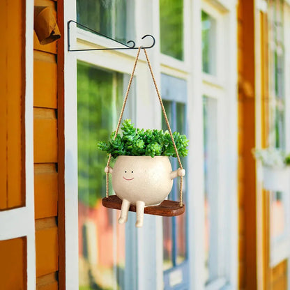 Cartoon Swing Flowerpot