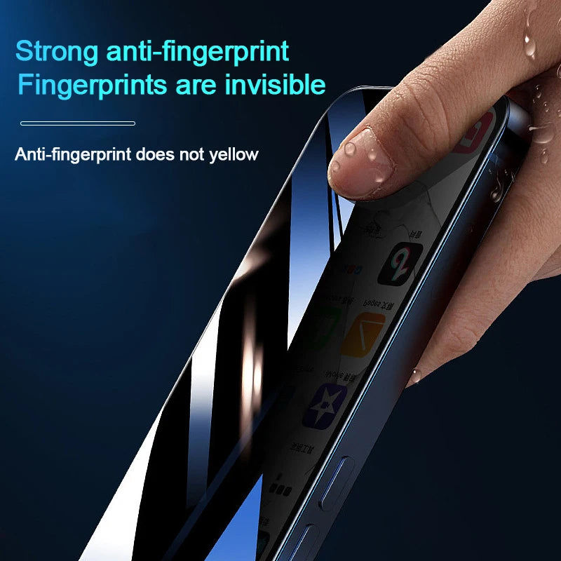 1-4Pcs Anti-spy High Strengths Tempered Glass for IPhone