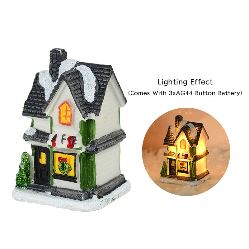 Christmas LED Light Wooden House