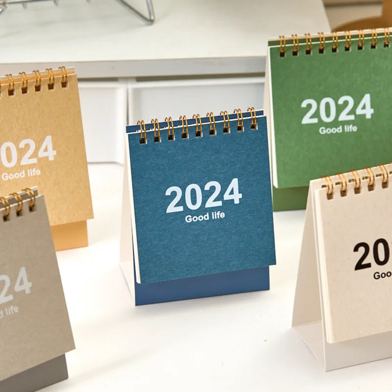 2024 2025 English Mini Desk Calendar