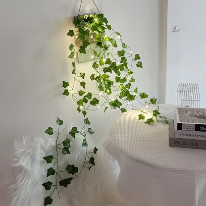 LED Green Ivy Leaf  Fairy Lights