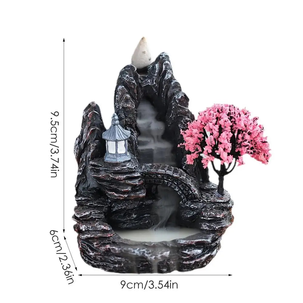 Backflow Waterfall Home Incense Burner