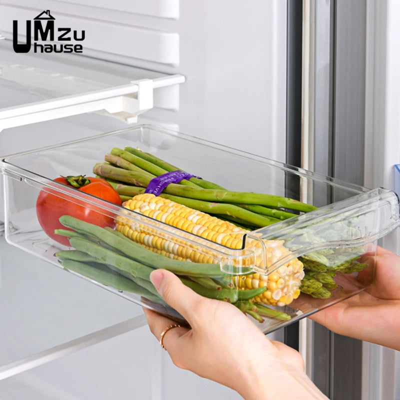 Sliding Tray Fridge Shelf Kitchen Organiser