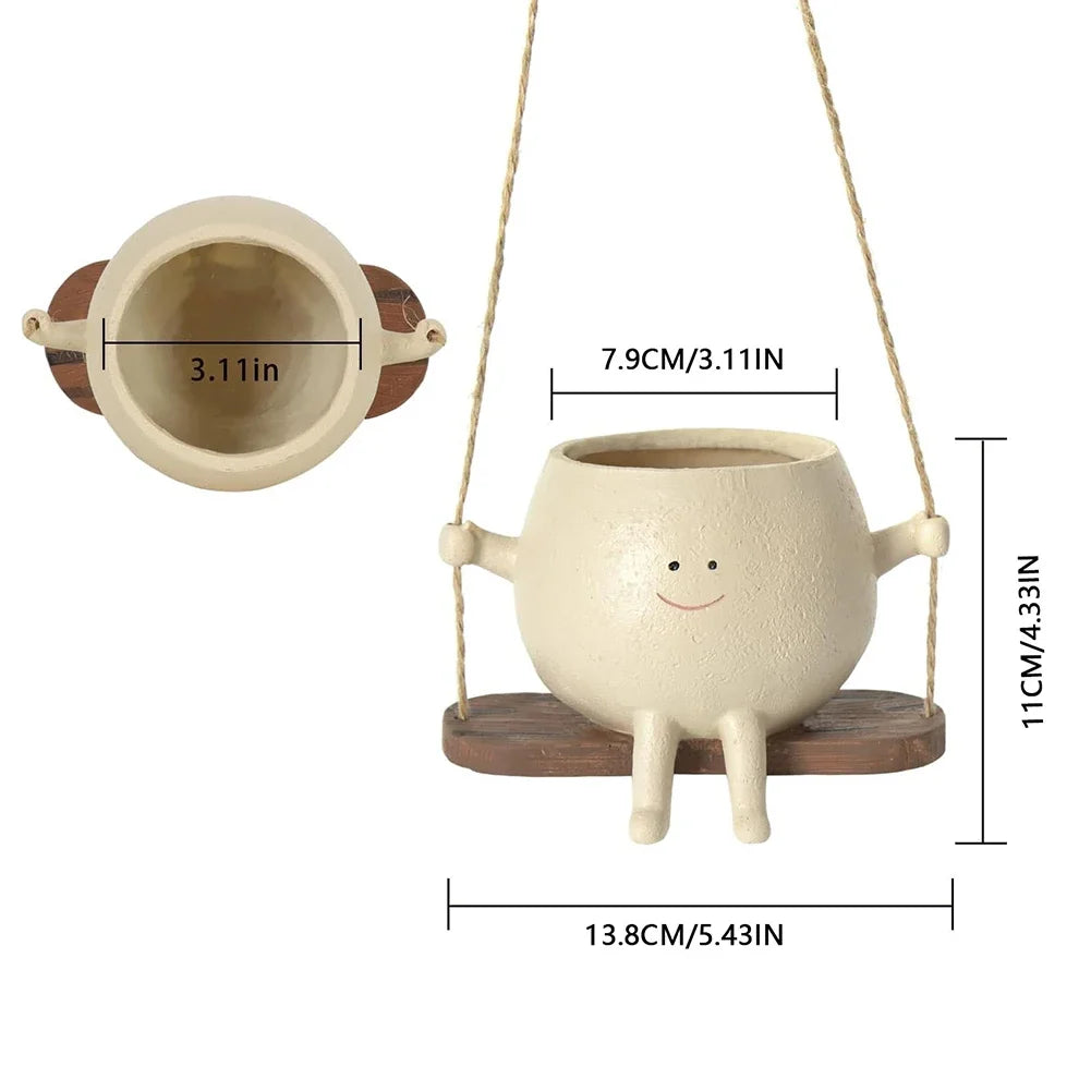 Cartoon Swing Flowerpot