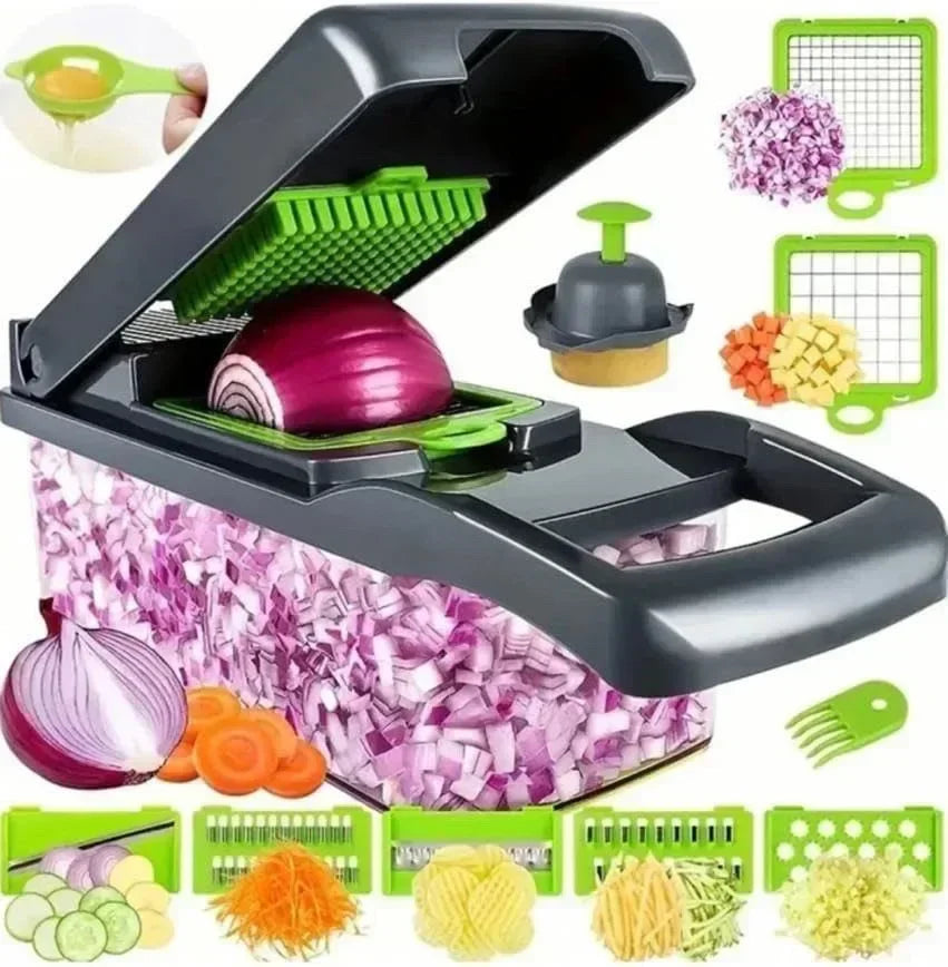 16 in 1 Multifunctional Vegetable Chopper, Slicer, Shredder