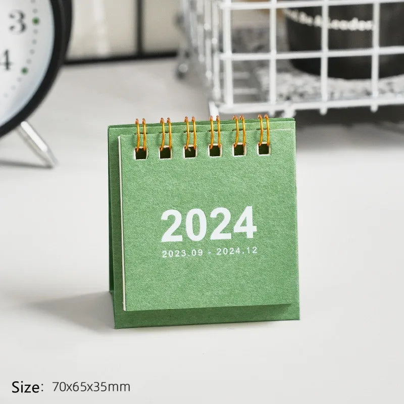 2024 2025 English Mini Desk Calendar