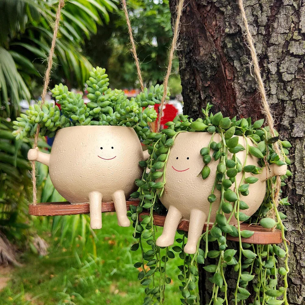 Cartoon Swing Flowerpot