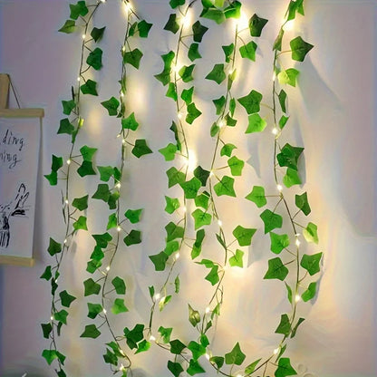 LED Green Ivy Leaf  Fairy Lights